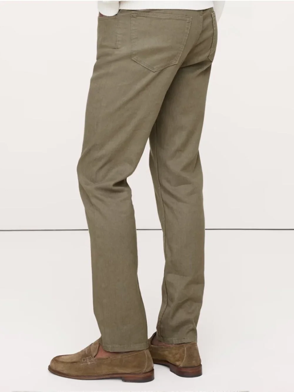 Banana Republic Slim Fit Traveler Brown Linen Pant Jeans 32 X 32